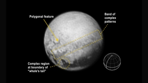 Signos geológicos en Plutón. Imagen de NASA vía Space.com