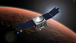 La sonda MAVEN. Vía NASA.